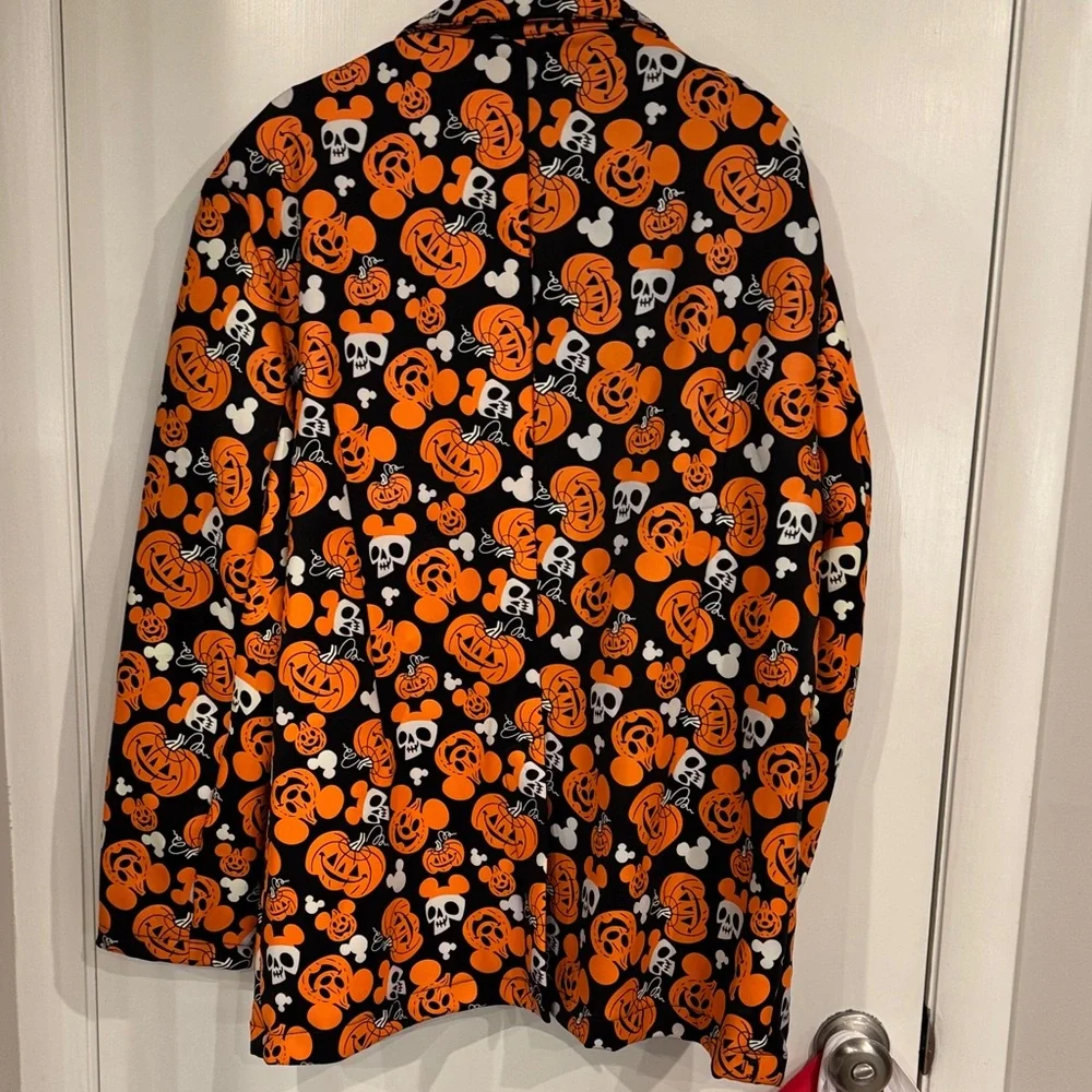 Disney Halloween Pumpkin and Skull Jacket - Orange and Black - Picture 4 of 4